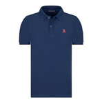 Solid Short Sleeve Polo Shirt // Navy (S)