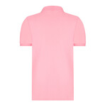 Solid Short Sleeve Polo Shirt // Pink (XL)