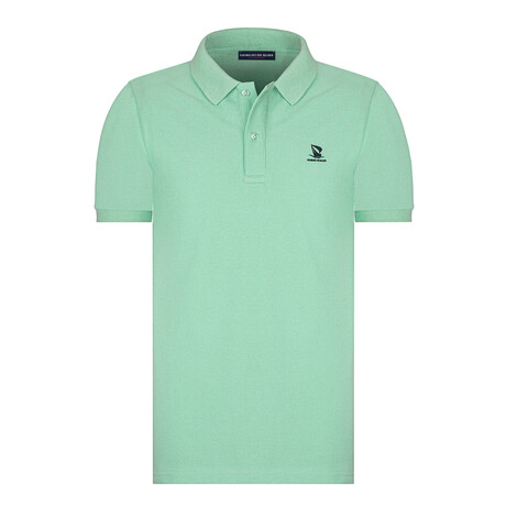 Solid Short Sleeve Polo Shirt // Mint (S)