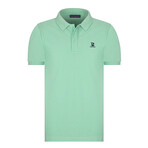 Solid Short Sleeve Polo Shirt // Mint (L)