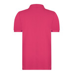 Solid Short Sleeve Polo Shirt // Magenta (3XL)