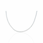 14K White Gold Diamond Tennis Necklace // 17" // New