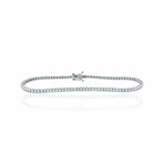 14K White Gold Diamond Tennis Bracelet // 7" // New