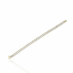 18K Yellow Gold Diamond Bracelet // 7" // New