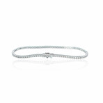 18K White Gold Diamond Tennis Bracelet // 7.25" // New