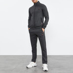 Collard Tracksuit // 2-Piece Set // Anthracite Melange (3XL)