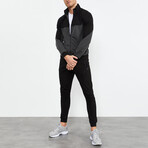 Standard Fit Tracksuit // Double Color // 2-Piece Set // Anthracite Melange (2XL)