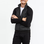 Stand Up Collar Tracksuit // 2-Piece Set // Black (M)