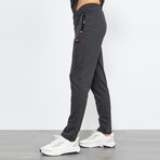 Collard Tracksuit // 2-Piece Set // Anthracite Melange (3XL)