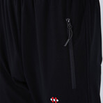 Standard Fit Tracksuit // Ribbon Print Detail // 2-Piece Set // Navy Blue (2XL)