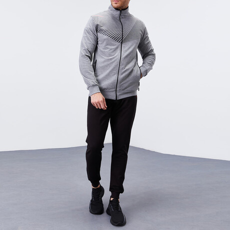 Run Mode Tracksuit // 2-Piece Set // Gray Melange (S)