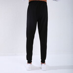 Standard Fit Tracksuit // Letter Printed // 2-Piece Set // White (XL)