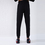 Standard Fit Tracksuit // Letter Printed // 2-Piece Set // Navy Blue (2XL)