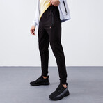 Standard Fit Tracksuit // Ribbon Print Detail // 2-Piece Set // White (S)