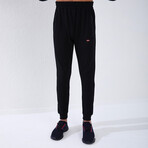 Standard Fit Tracksuit // Ribbon Print Detail // 2-Piece Set // Navy Blue (2XL)