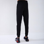 Standard Fit Tracksuit // Ribbon Print Detail // 2-Piece Set // Navy Blue (2XL)