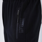 Standard Fit Tracksuit // Letter Printed // 2-Piece Set // Navy Blue (2XL)