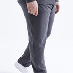 Collard Tracksuit // 2-Piece Set // Anthracite Melange (3XL)