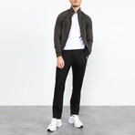 Zippered Classic Leg Tracksuit // 2-Piece Set // Khaki (2XL)