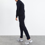 Standard Fit Tracksuit // 2-Piece Set // Navy Blue (2XL)