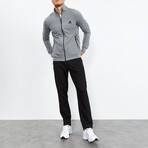 Standard Fit Tracksuit // 2-Piece Set // Gray Melange (M)