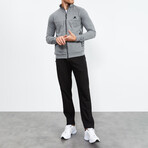 Standard Fit Tracksuit // 2-Piece Set // Gray Melange (M)