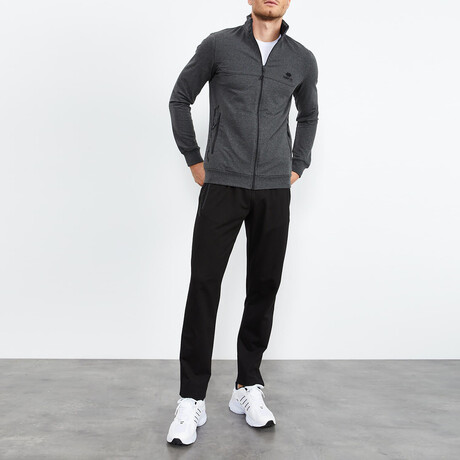 Standard Fit Tracksuit // 2-Piece Set // Anthracite Melange (S)