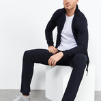 Standard Fit Tracksuit // 2-Piece Set // Navy Blue (2XL)