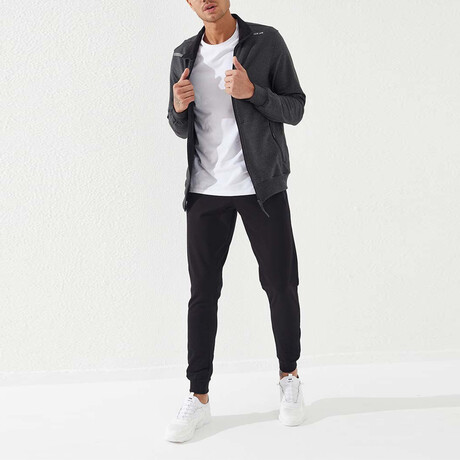Run Mode Tracksuit // 2-Piece Set // Anthracite Melange (S)