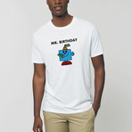 MR. BIRTHDAY T-SHIRT // WHITE (S)