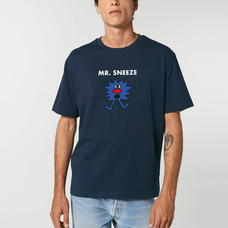 MR. SNEEZE T-SHIRT // NAVY (S)