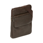 Men's Shoulder Bag Tuscany Collection V2 // Dark Brown