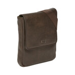 Men's Postal Pouch Tuscany Collection // Dark Brown