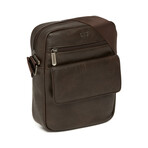Men's Shoulder Bag Tuscany Collection V1 // Dark Brown