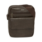 Men's Shoulder Bag Tuscany Collection V1 // Dark Brown