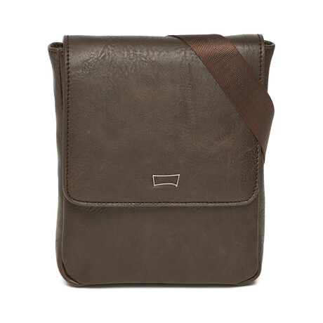 Men's Postal Pouch Tuscany Collection // Dark Brown