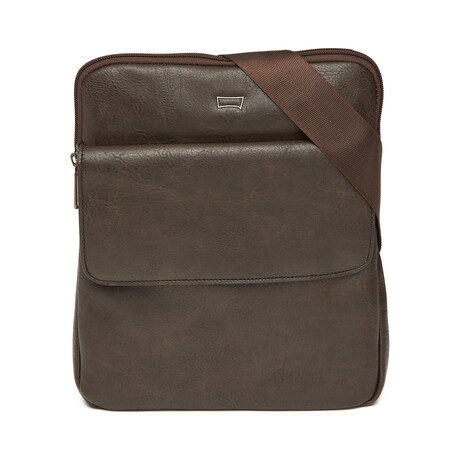 Men's Shoulder Bag Tuscany Collection V2 // Dark Brown