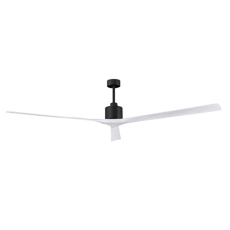 Nan XL 90" Ceiling Fan // Matte Black Finish + Matte White Blades