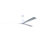 Nan XL 90" Ceiling Fan // Matte White Finish + Matte White Blades
