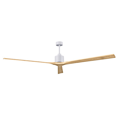Nan XL 90" Ceiling Fan // Matte White Finish + Light Maple Tone Blades