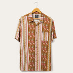 Felix Short Sleeve Button Up Shirt // Monks Robe (M)