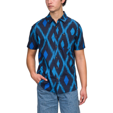 Martel Short Sleeve Button Up Shirt // Outer Space (S)