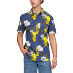 Toobs Short Sleeve Button Up Shirt // Blue Indigo (2XL)