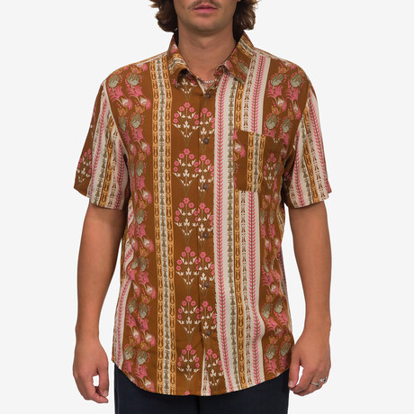 Felix Short Sleeve Button Up Shirt // Monks Robe (S)