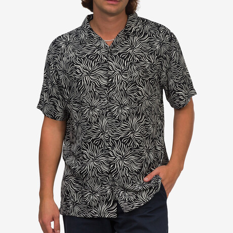 Austin Short Sleeve Button Up Shirt // Meteorite (S)