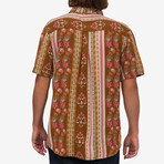 Felix Short Sleeve Button Up Shirt // Monks Robe (M)