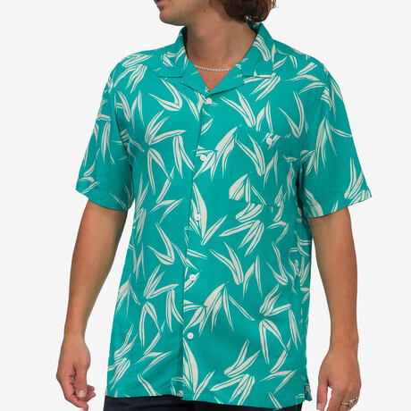 Coal Short Sleeve Button Up Shirt // Columbia (S)