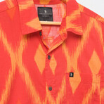 Martel Short Sleeve Button Up Shirt // Aurora Red (XL)