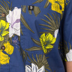 Toobs Short Sleeve Button Up Shirt // Blue Indigo (2XL)