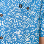 Austin Short Sleeve Button Up Shirt // Parisian Blue (2XL)